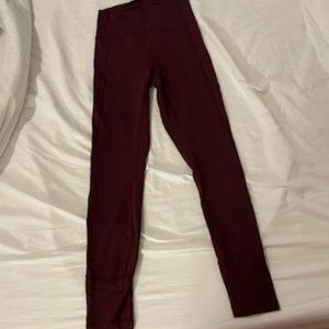 Lululemon In Movement Tight in Maroon size 4
